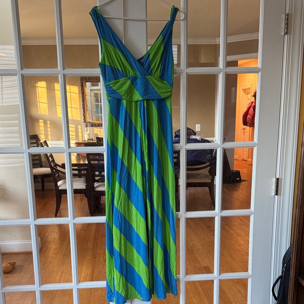 Lilly Pulitzer Vibrant Blue and Green Dress